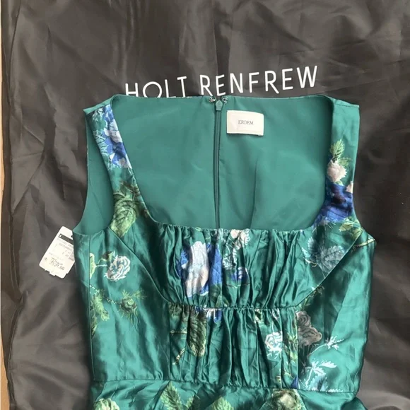 Erdem Floral Green Dress - Picture 2 of 5